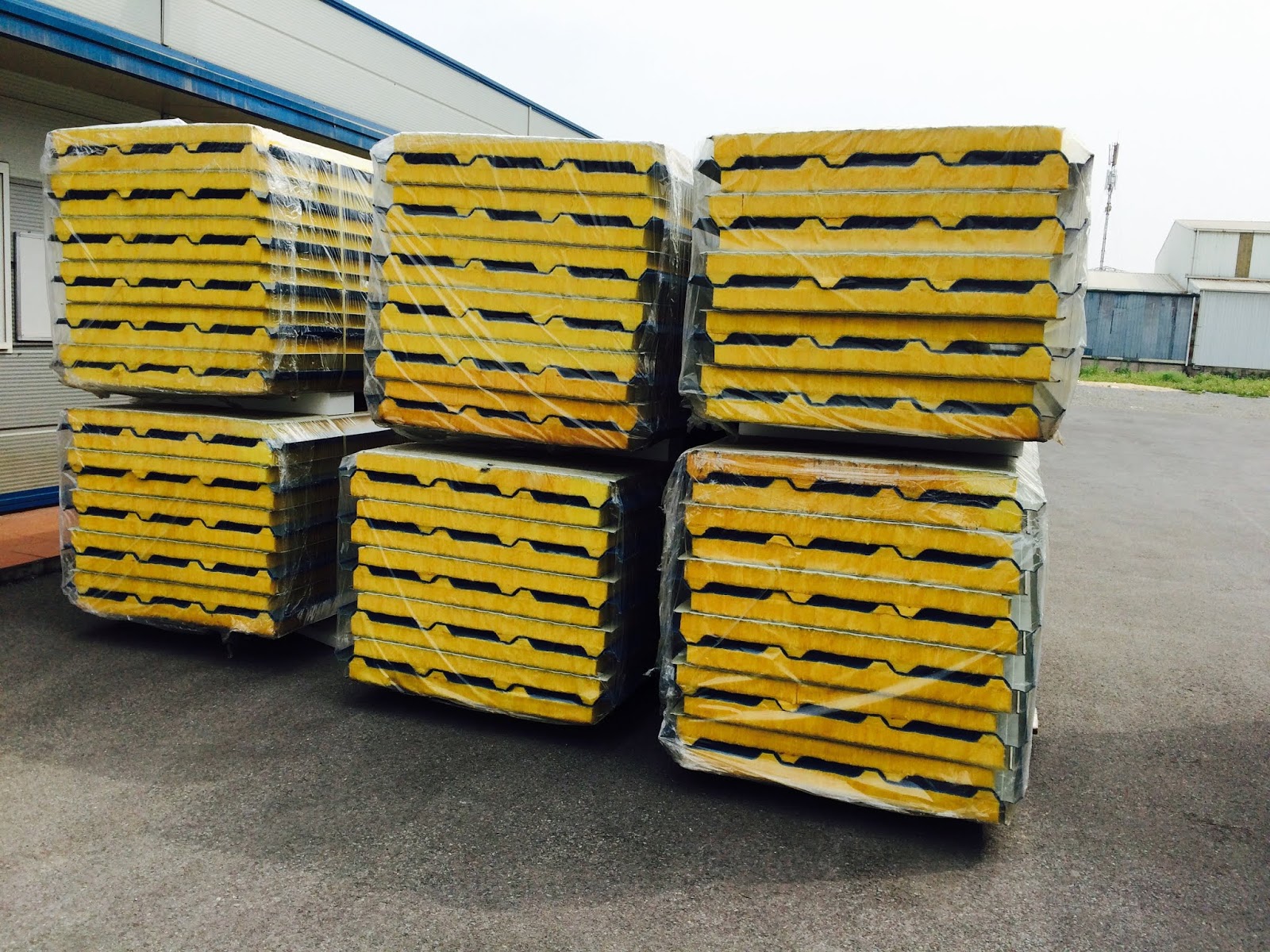 Tấm Panel Rockwool Cách Nhiệt 9 Tấm Panel Rockwool Chống Cháy