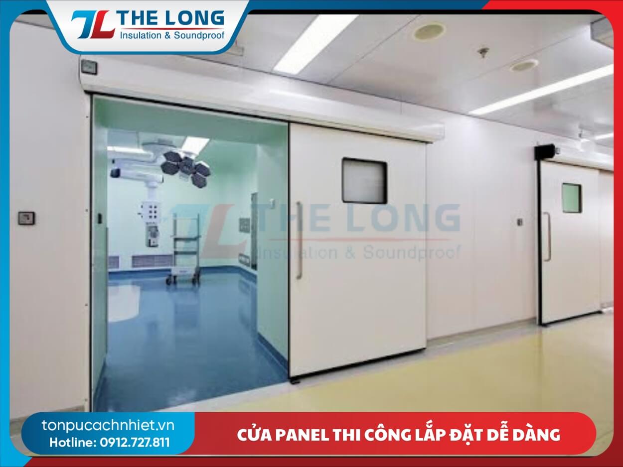 Cửa Panel thi công lắp đặt dễ dàng
