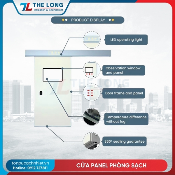 Cửa Panel Phòng Sạch 78 Cua panel phong sach