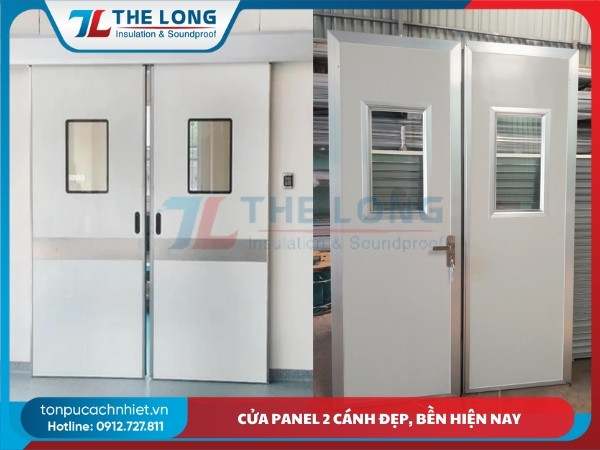 Cửa panel 2 cánh đẹp bền