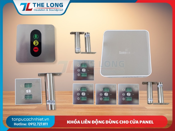 Khóa liên động dùng cho cửa panel 