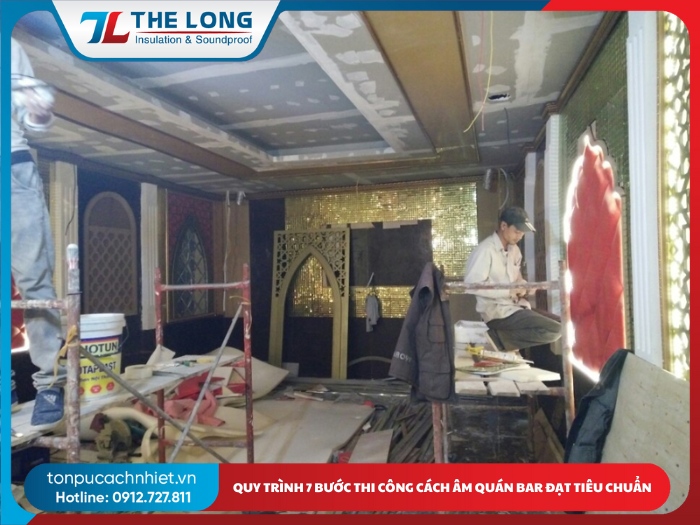 Quy trình 7 bước thi công cách âm quán bar đạt tiêu chuẩn
