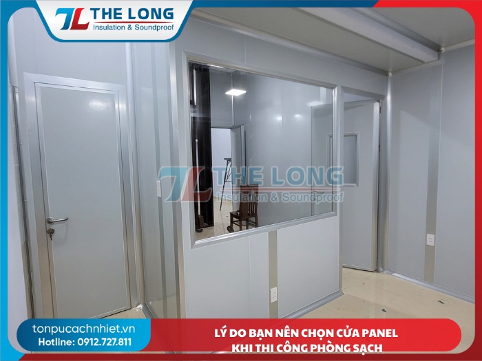 Lý do bạn nên chọn cửa panel khi thi công phòng sạch