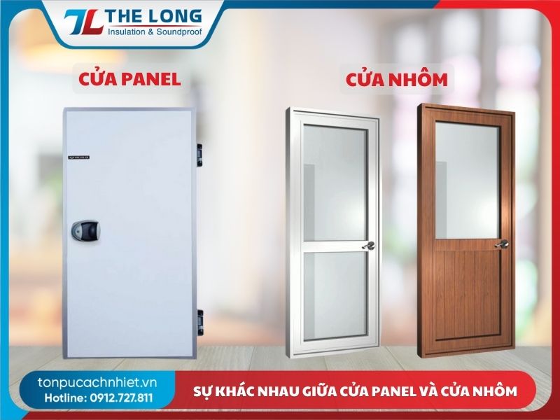 Quy trình sản xuất cửa Panel cách nhiệt, cách âm 6 Su khac nhau giua cua panel va cua nhom