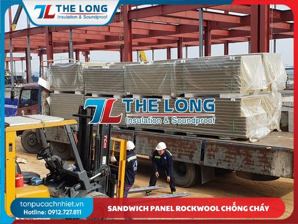 Sandwich Panel Rockwool Chống Cháy