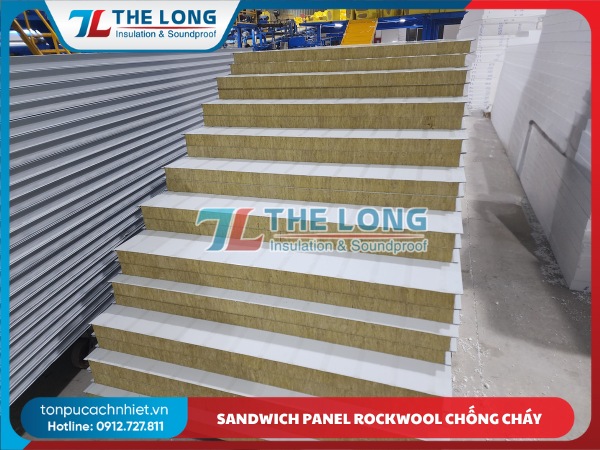 Sandwich Panel Rockwool Chống Cháy