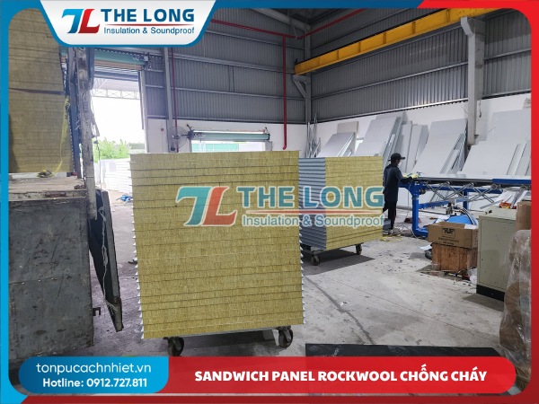 Sandwich Panel Rockwool Chống Cháy