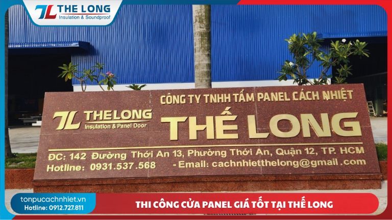 Thi công cửa panel phòng sạch tại Thế Long