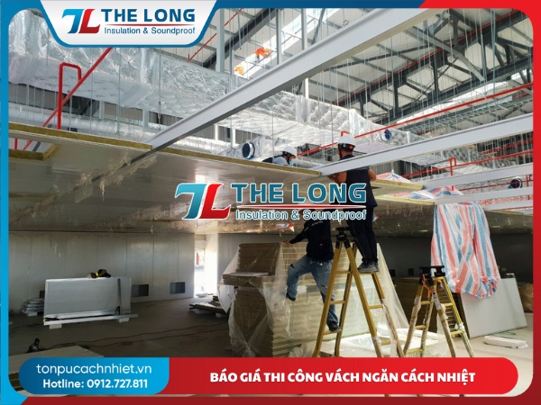 Thi công vách ngăn cách nhiệt