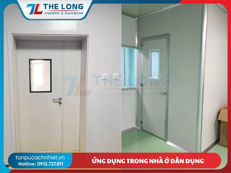 Ứng dụng cửa panel trong nhà ở dân dụng