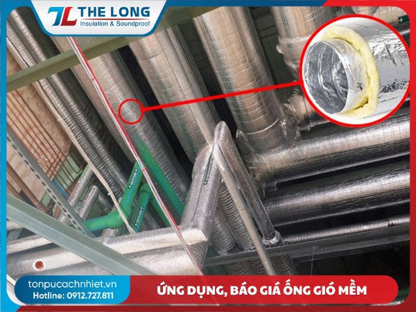 Báo giá ống gió mềm cách nhiệt