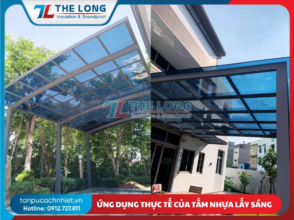Ứng dụng tấm nhựa lấy sáng