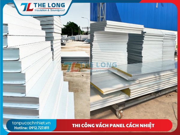 Thi công vách panel