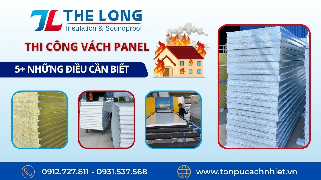 Thi công vách panel