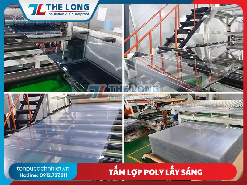 Tấm lợp Poly lấy sáng