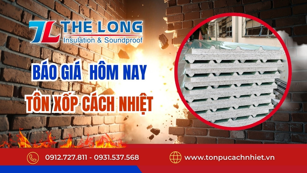 Báo giá tôn xốp cách nhiệt
