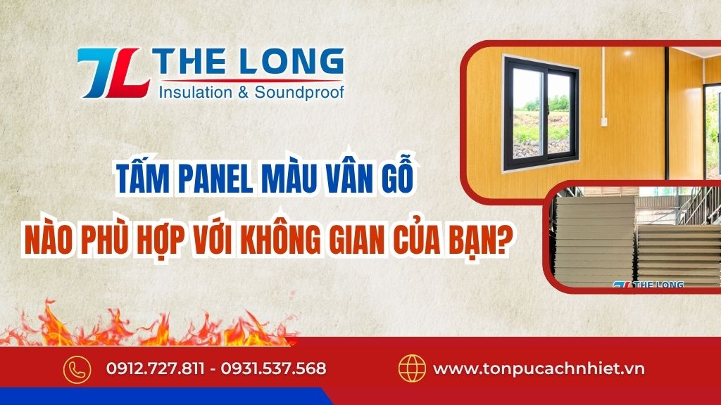 Tấm panel màu vân gỗ